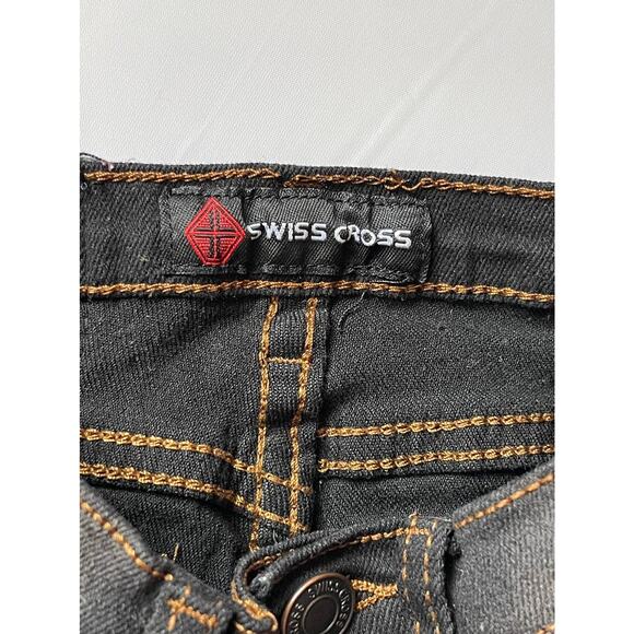 Swiss Cross Girls Size 4T Jean Black Straight Leg Denim - Picture 4 of 7